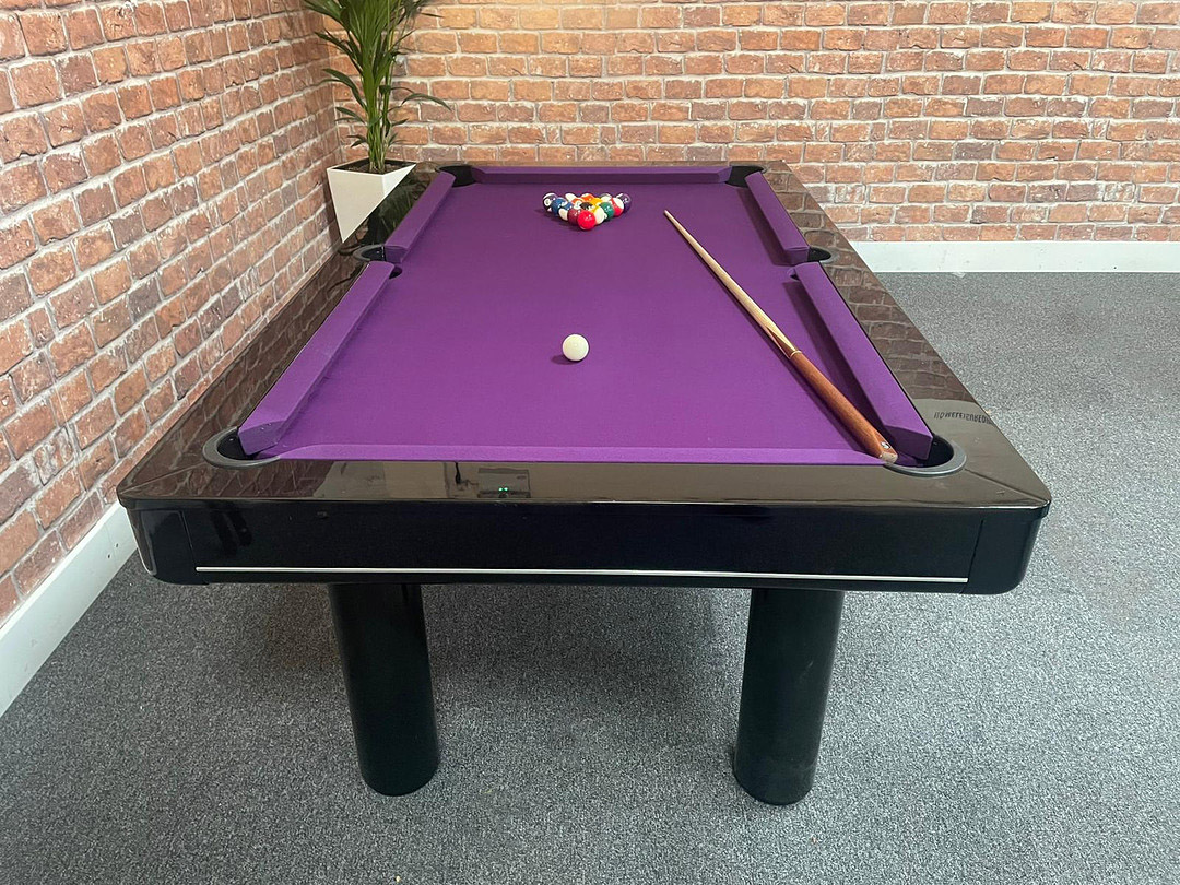 Longoni Elegant Black Luxury Pool Table Warehouse Clearance